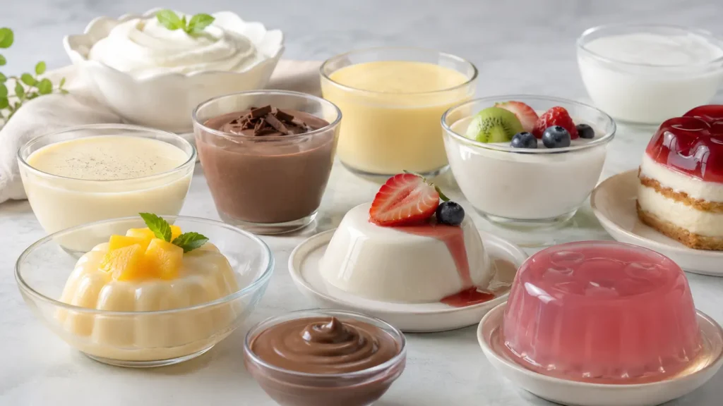 Food grade high-gel curdlan gum application for dairy desserts, puddings, custards, jelly desserts, cream fillings and plant-based desserts